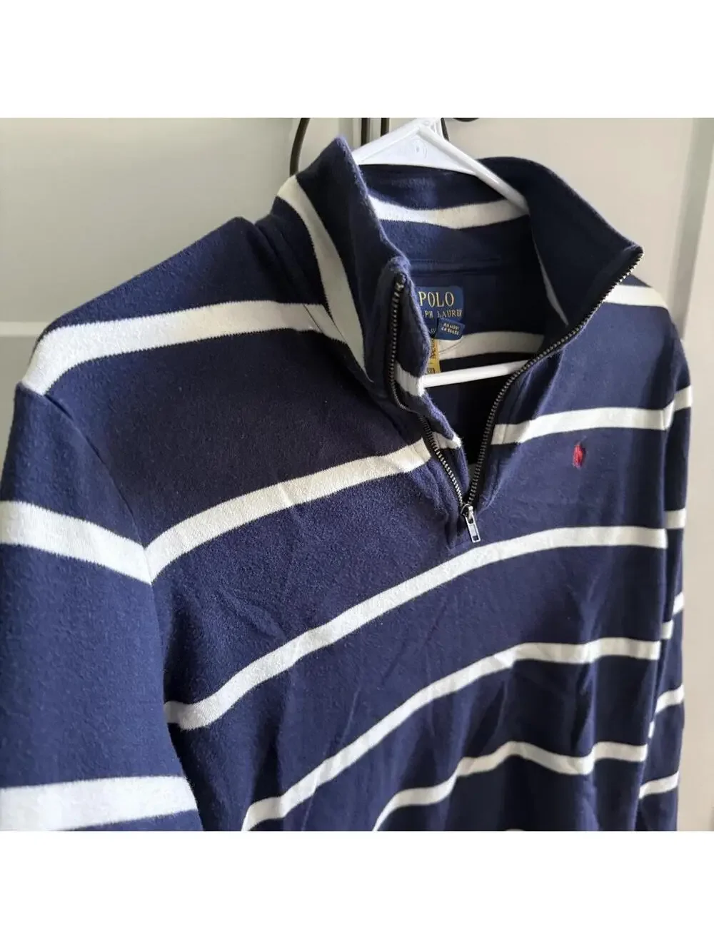 Polo Ralph Lauren Striped Quarter Zip Youth L 🐎